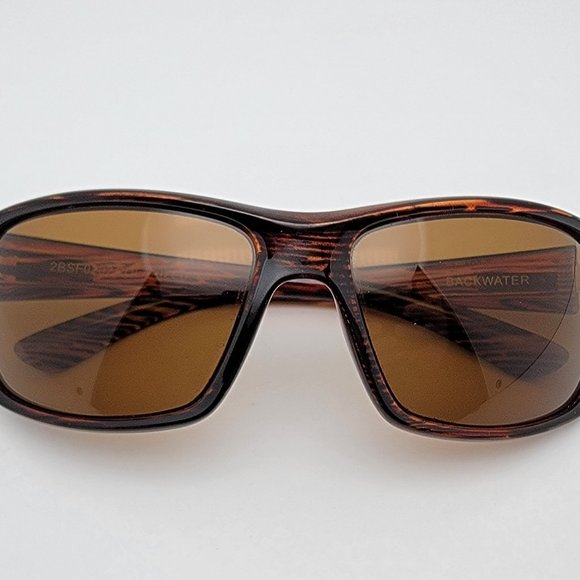 *SOLD* Orvis Backwater Brown Stripe Frame Polarized Amber Brown Lens Sunglasses - Picture 10 of 12